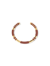 Bracelet Positano Bracelet Chocolat - Doré et chocolat