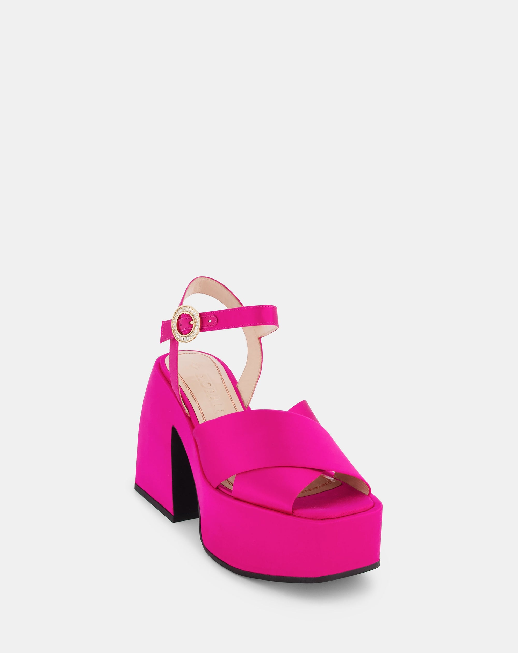 Plateformes Bulla Joni 120 - Satin fuschia