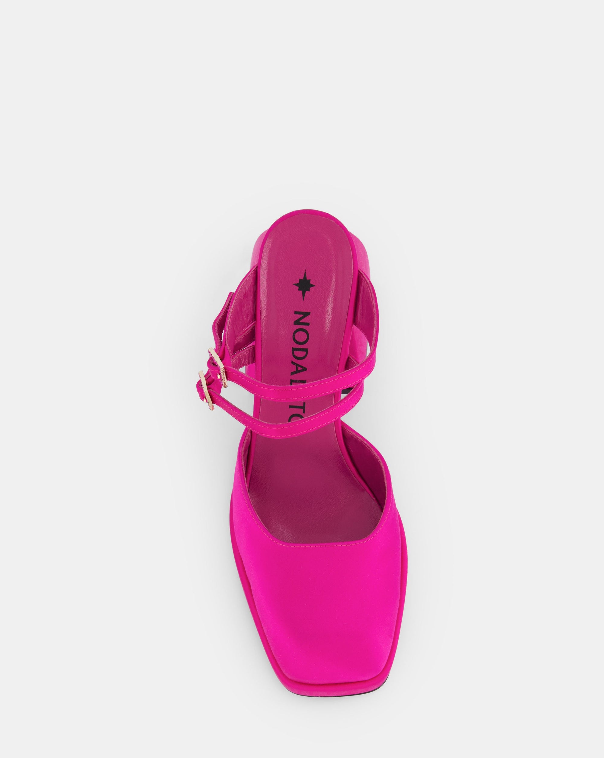 Mules Bulla Smith 90 - Satin fuschia