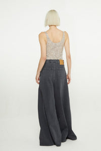 Jean effet délavé - Black Wash Denim