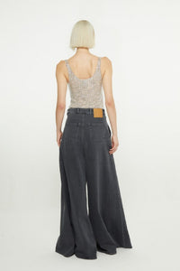 Jean effet délavé - Black Wash Denim