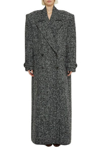 Manteau extra-long croisé - Black & White