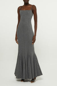 Robe longue rayé - Grey
