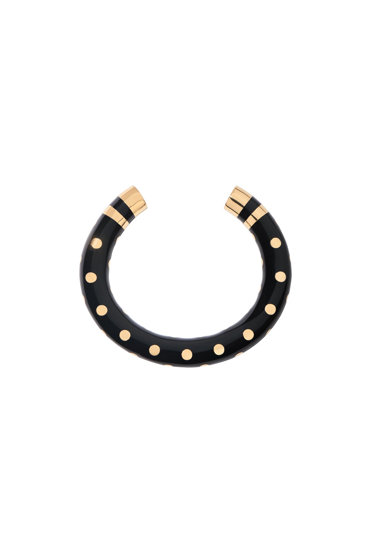 Bracelet Positano Clou Gm Noir - Doré et noir