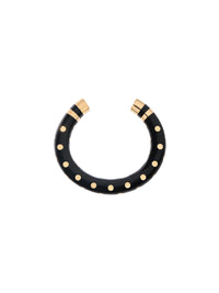 Bracelet Positano Clou Gm Noir - Doré et noir