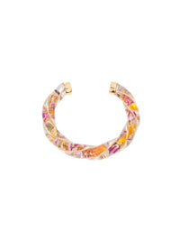Bracelet Diana Bracelet Feuille De The Jaune/Violet - Doré jaune et violet transparent