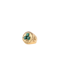 Bague Bague Trifea - Doré et vert