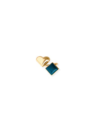 Bague Exclu Tbm Bague Bluffy Emeraude - Doré et vert