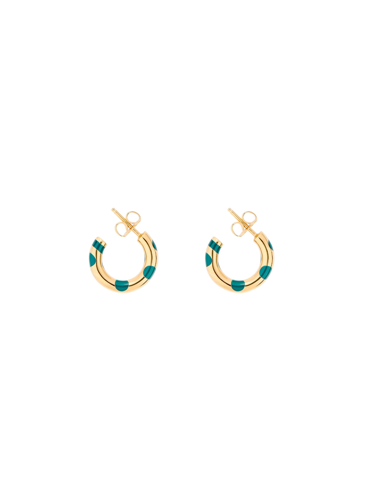 Boucles d'oreilles Boucles D'Oreilles Positano Pm Pois Emeraude - Doré et vert
