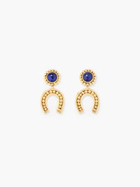 Boucles d'oreilles Boucles D'Oreilles Laodice - Doré et bleu