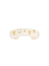 Cylla 18K gold-plated bracelet - Gold & Ivory