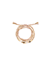 Bracelet Bracelet Honolulu Sable & Ivoire - Doré, sable et ivoire