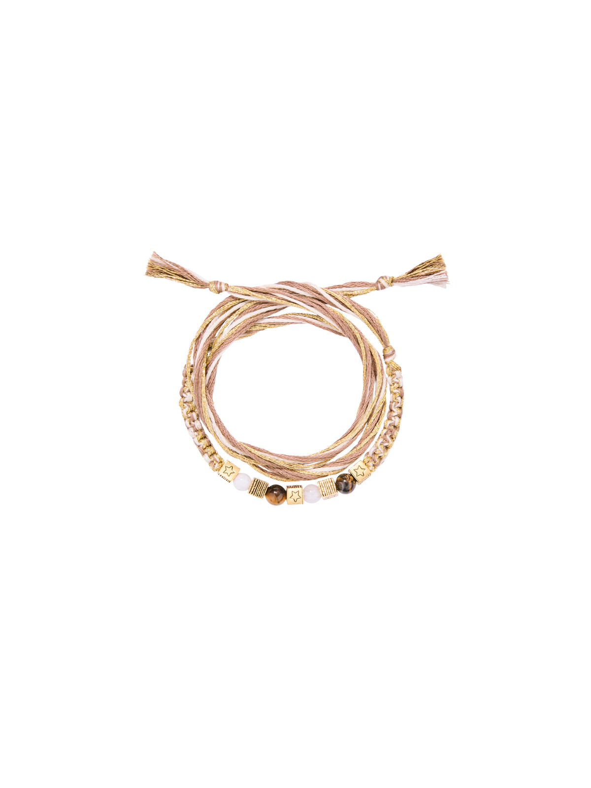 Bracelet Bracelet Honolulu Sable & Ivoire - Doré, sable et ivoire