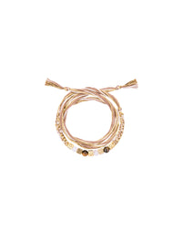 Bracelet Bracelet Honolulu Sable & Ivoire - Doré, sable et ivoire