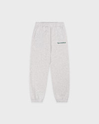 Pantalon de survêtement pour enfant Serif Logo - Gris chiné/Vert forêt