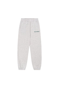 Serif Logo Tracksuit Trousers - Heather Grey & Forest Green