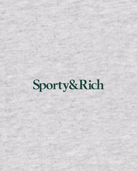 Pantalon de survêtement pour enfant Serif Logo - Gris chiné/Vert forêt