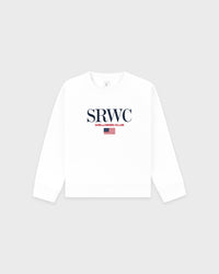 Pull à col rond pour enfant, motif nautique - Blanc