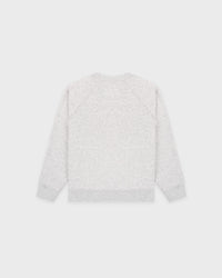 T-shirt à col rond « Wellness Ivy » pour enfants - Gris chiné/Vert forêt