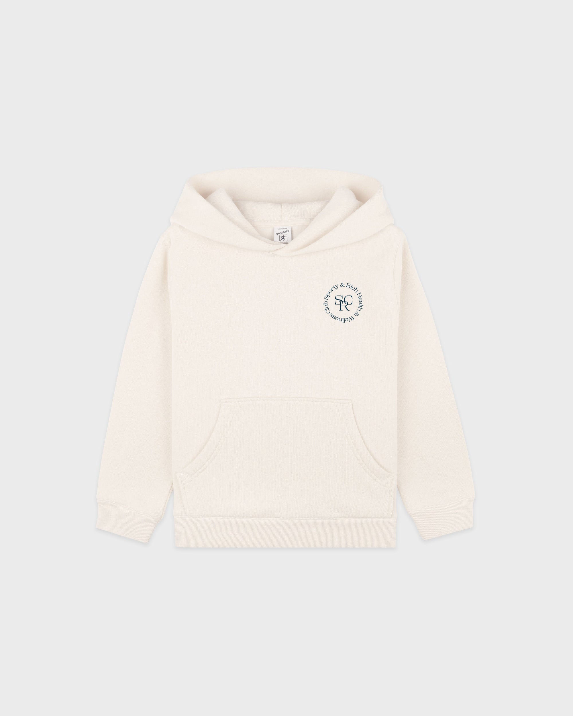 SRHWC Sweat à capuche pour enfants - Crème/Bleu marine