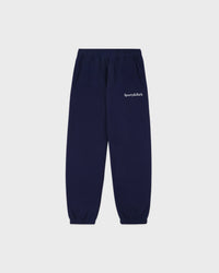 Pantalon de survêtement enfant avec logo Serif - Bleu marine foncé/Blanc