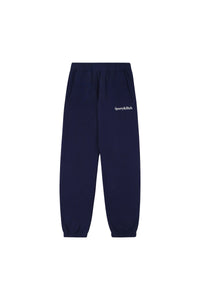 Pantalon de survêtement à logo Serif - Bleu Marine Foncé & Blanc