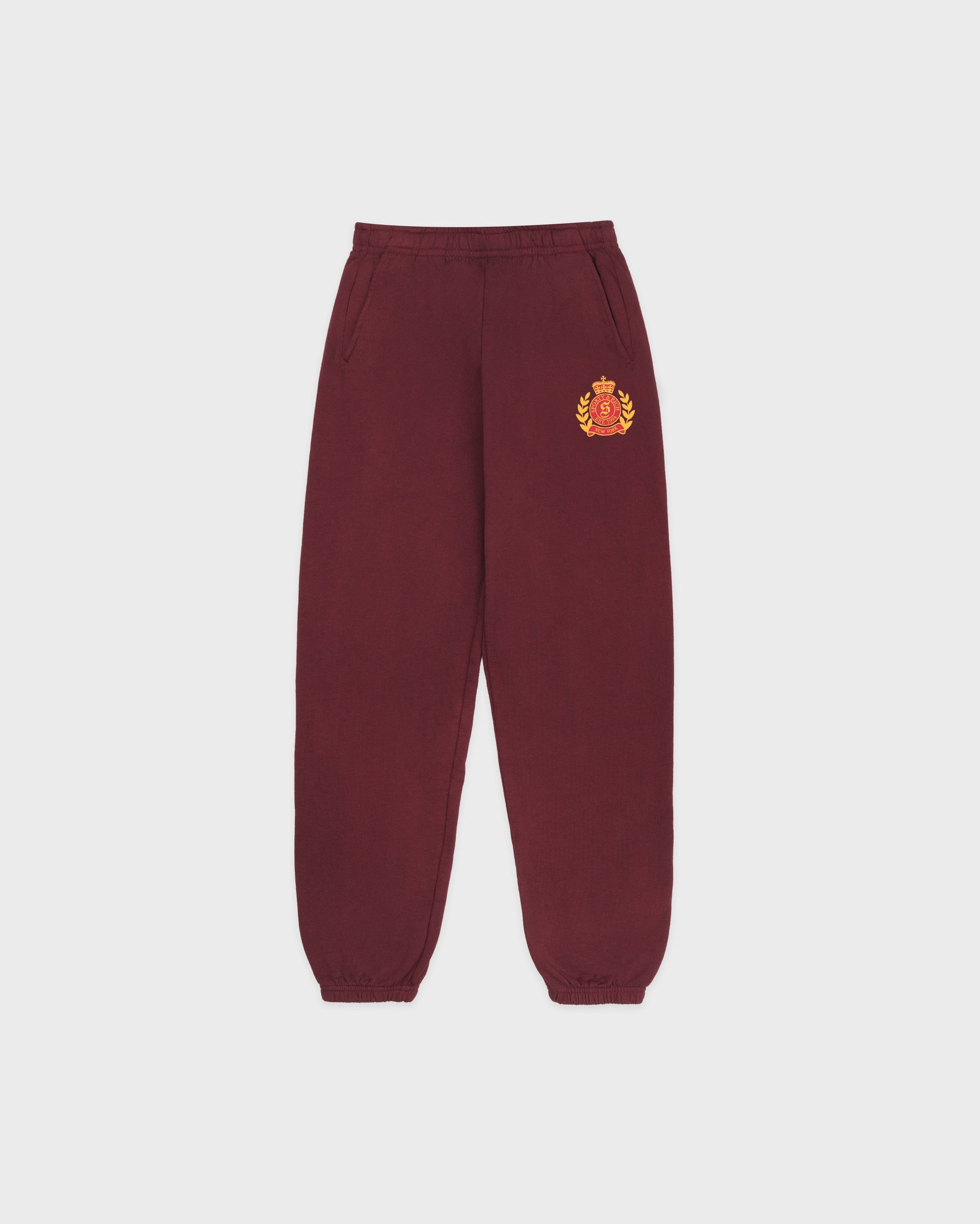 Pantalon de survêtement pour enfant NY Health Crest - Merlot