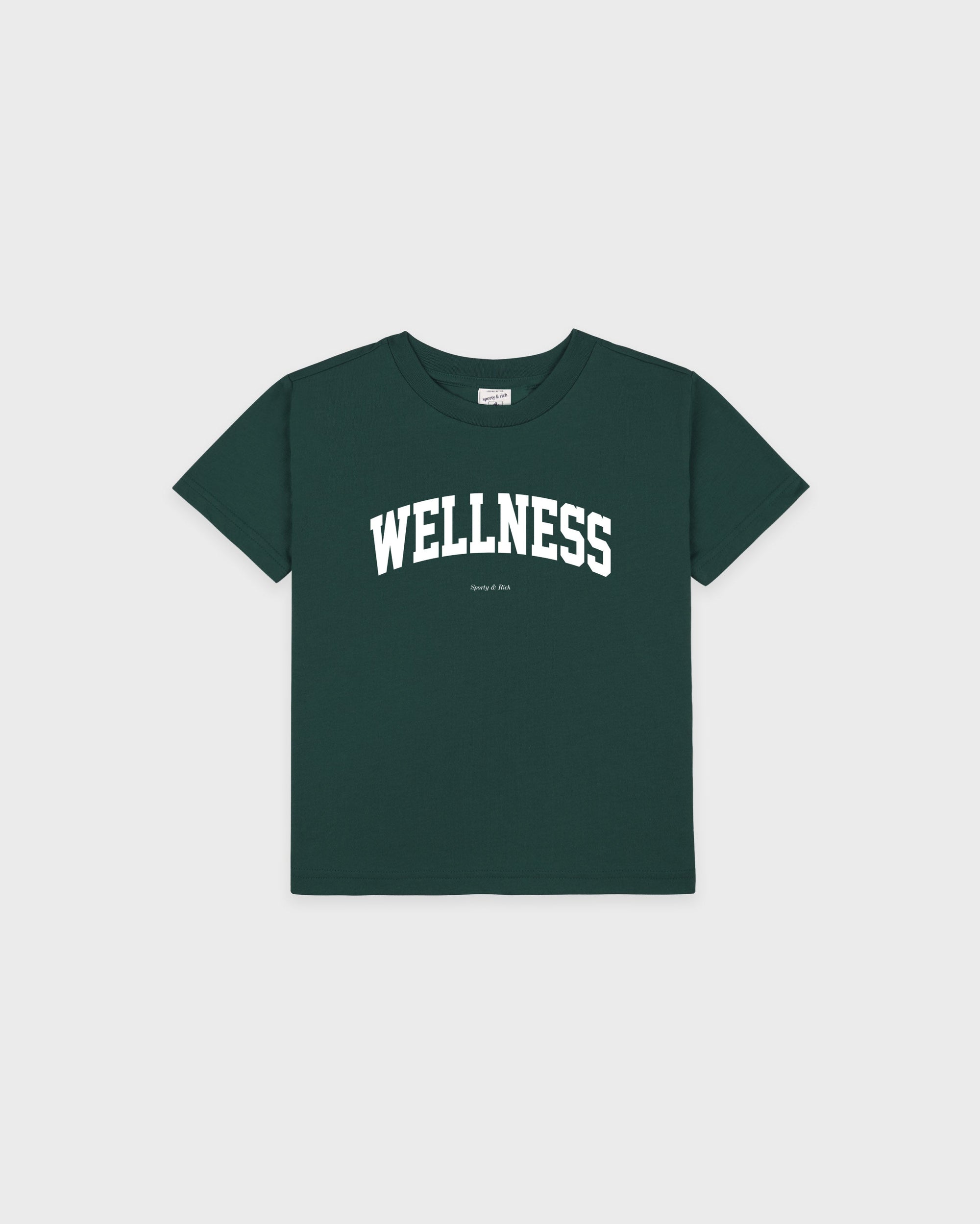 T-shirt enfant « Wellness Ivy » - Vert forêt/Blanc