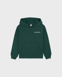 Sweat à capuche pour enfants « Drink More Water » - Vert forêt/Blanc