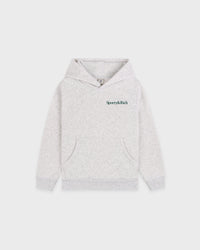 Sweat à capuche pour enfants « Play Tennis » - Gris chiné/Vert forêt