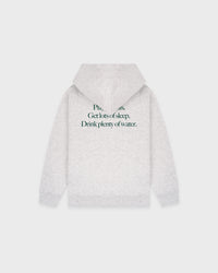 Sweat à capuche pour enfants « Play Tennis » - Gris chiné/Vert forêt