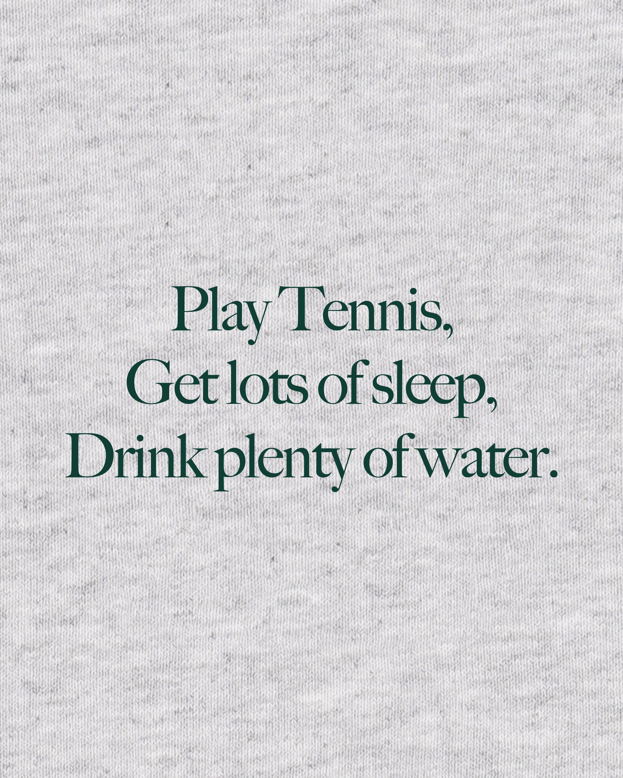 Sweat à capuche pour enfants « Play Tennis » - Gris chiné/Vert forêt