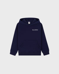 Sweat à capuche « Play Tennis » pour enfants - Bleu marine/Blanc