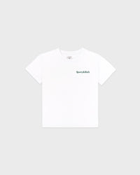 T-shirt enfant « Drink More Water » - Blanc/Vert forêt