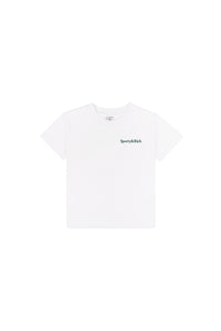 T-shirt oversize Drink More Water - Blanc & Vert Forêt