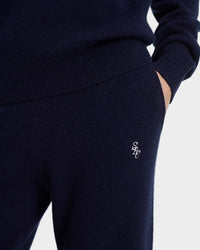Pantalon en cachemire SRC - Bleu marine