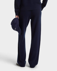 Pantalon en cachemire SRC - Bleu marine