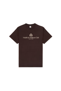 H&W Crest T-Shirt - Chocolate & Ecru