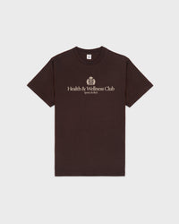 H&W Crest T-Shirt - Chocolate & Ecru