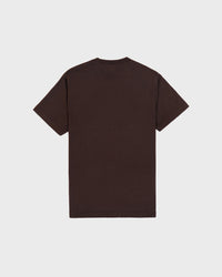 H&W Crest T-Shirt - Chocolate & Ecru