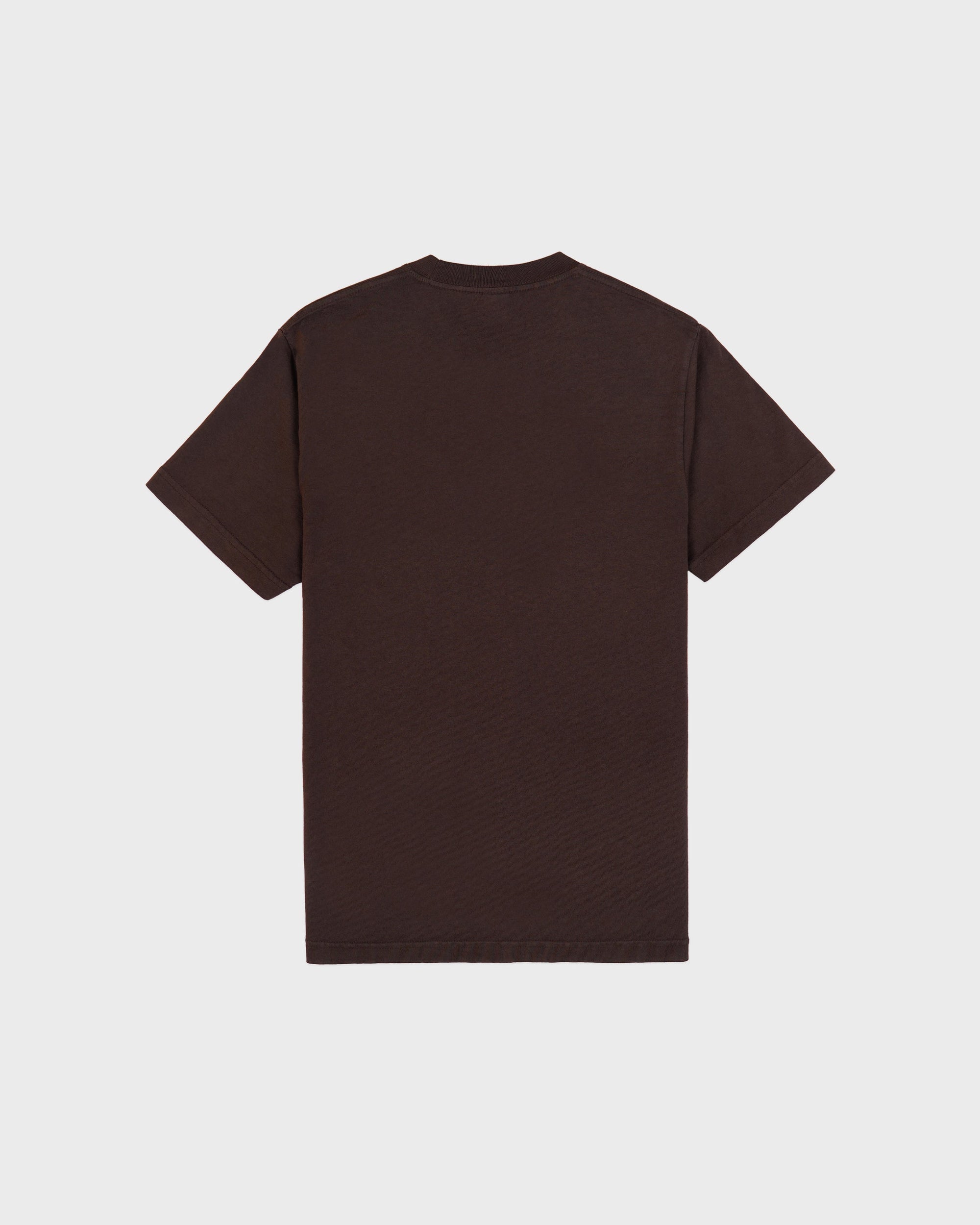 H&W Crest T-Shirt - Chocolate & Ecru