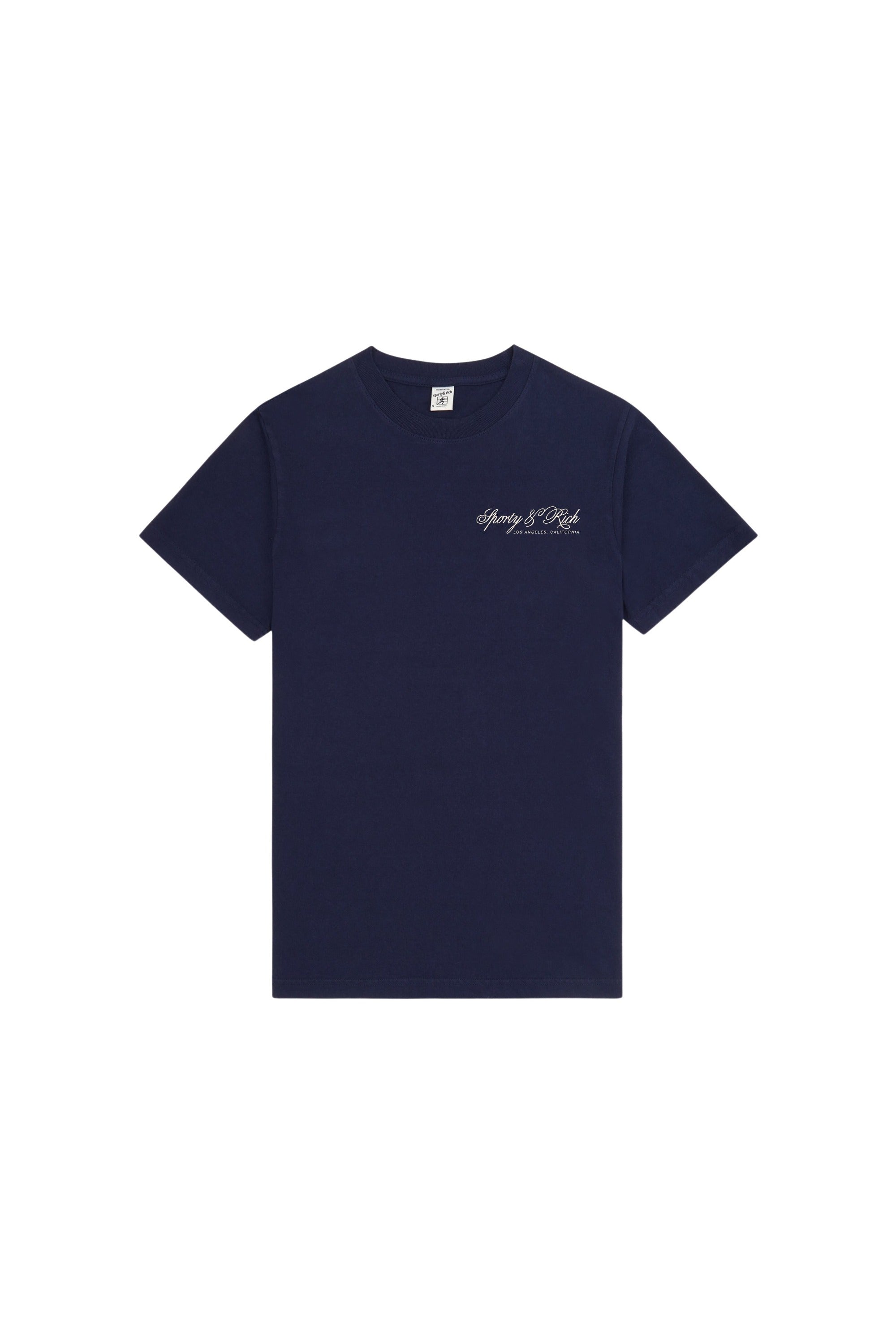 T-shirt oversize International - Bleu Marine & Écru