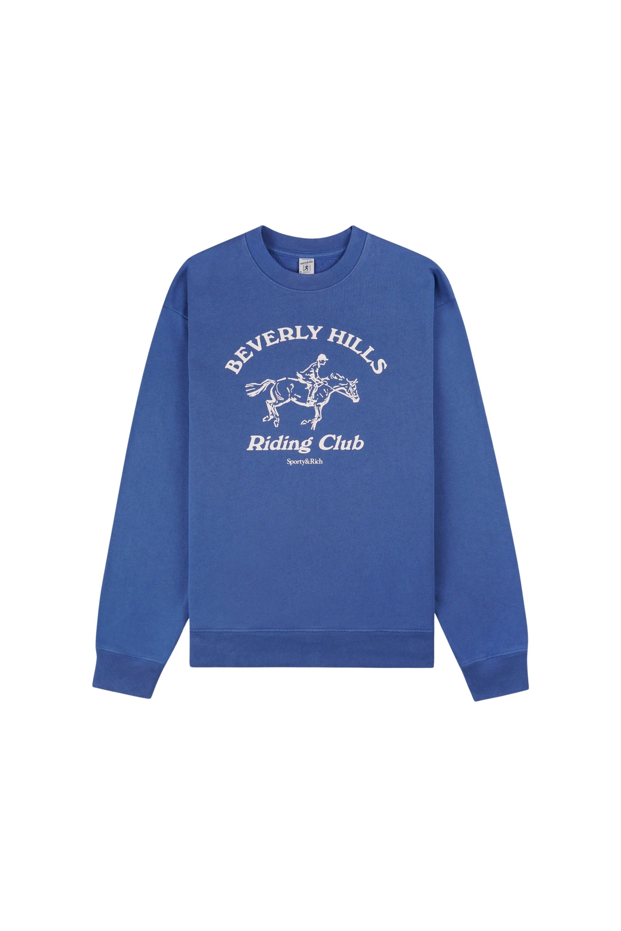 BH Riding Club Crewneck - Pier Blue & Ecru