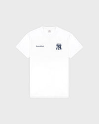 T-shirt Yankees Curve - Blanc/Bleu marine