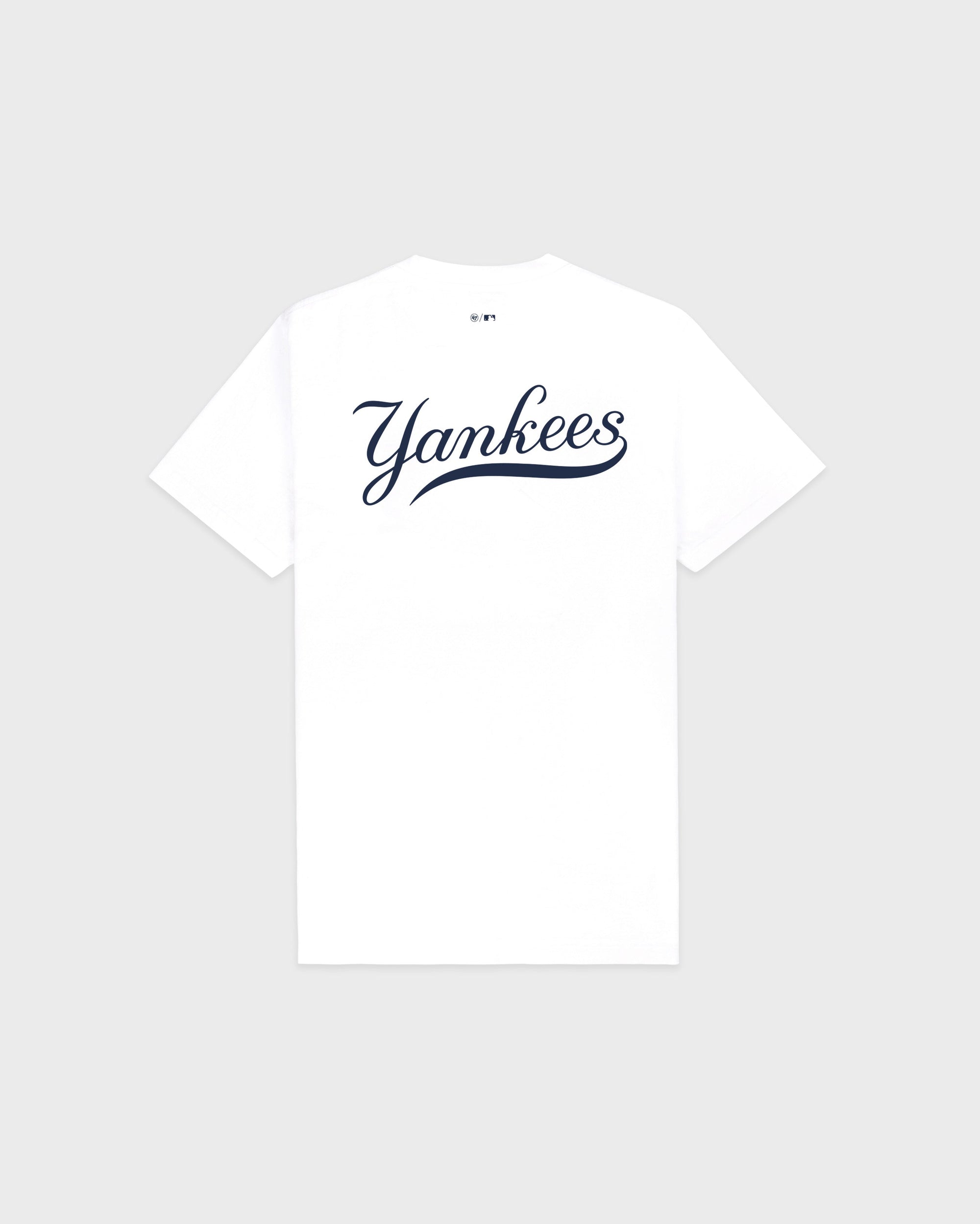 T-shirt Yankees Curve - Blanc/Bleu marine
