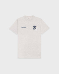 T-shirt Yankees Curve - Gris chiné/Bleu marine