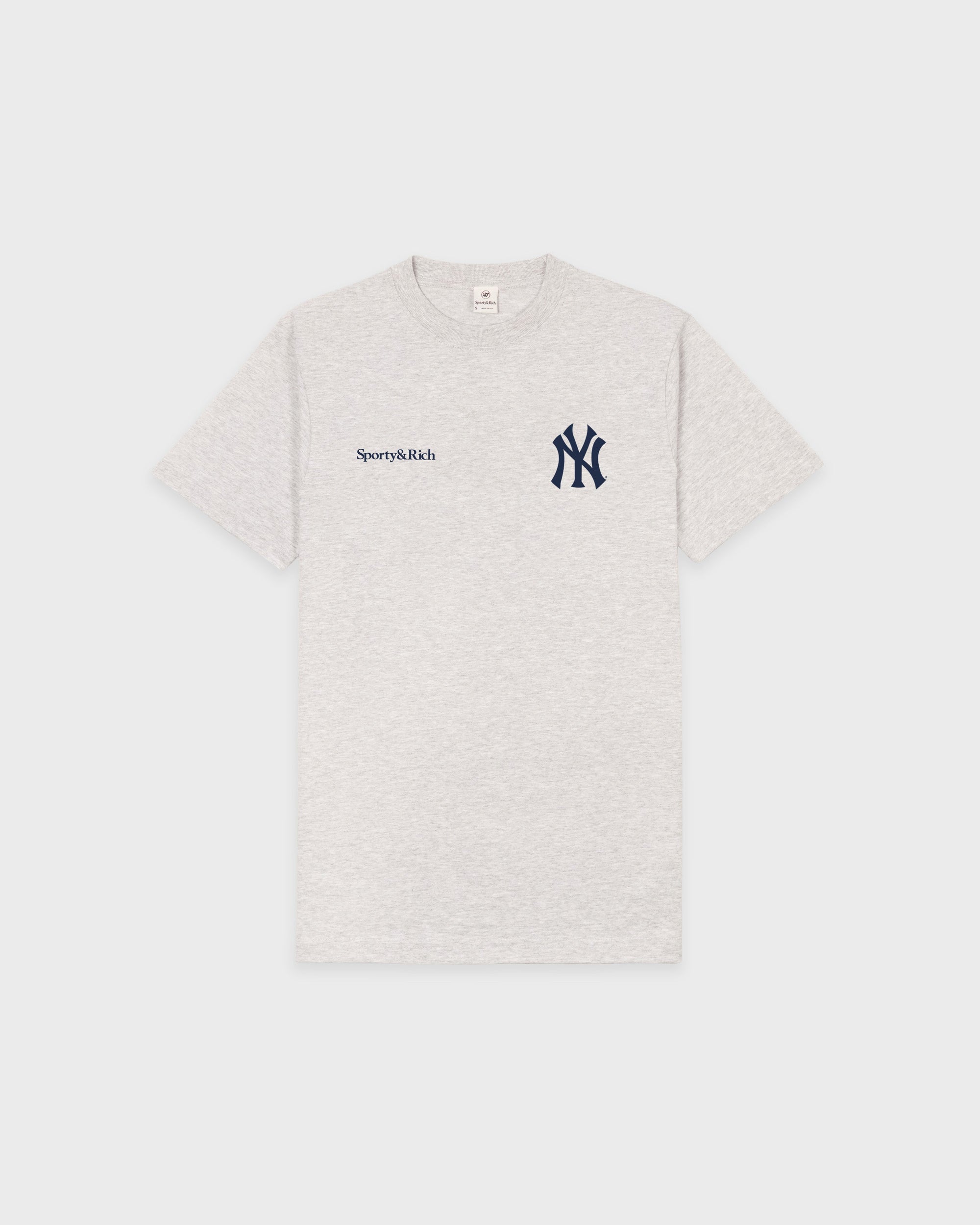 T-shirt Yankees Curve - Gris chiné/Bleu marine