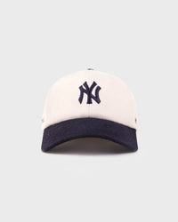 Casquette en laine Yankees Serif - Écru/Bleu marine