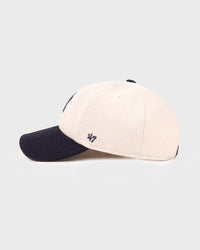 Casquette en laine Yankees Serif - Écru/Bleu marine