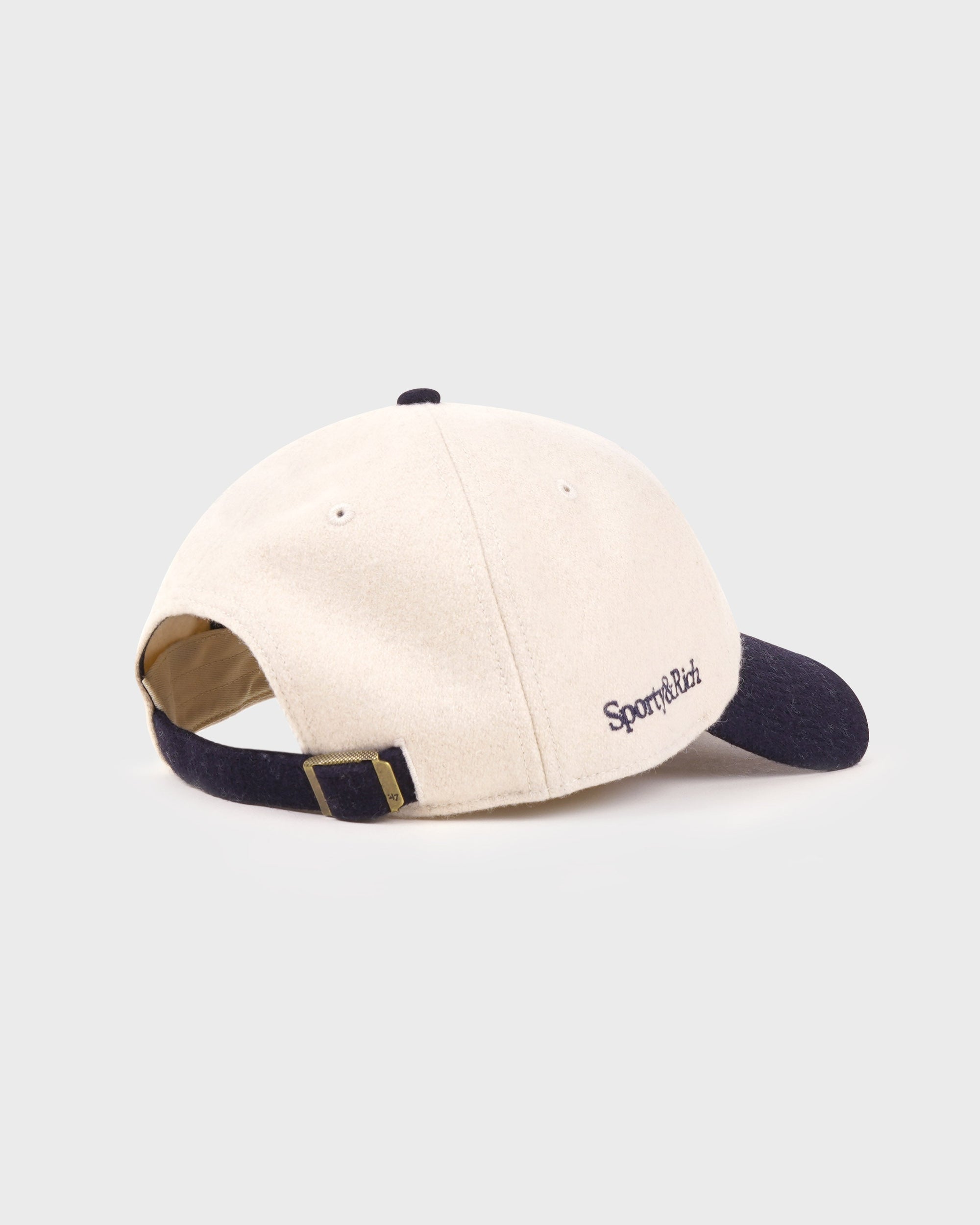 Casquette en laine Yankees Serif - Écru/Bleu marine